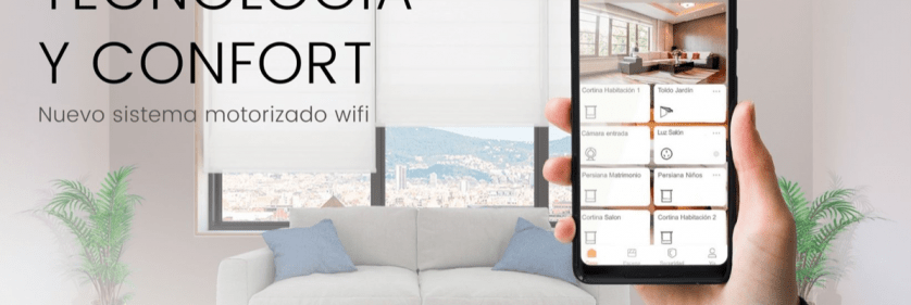 Cortinas inteligentes con motorización AOK