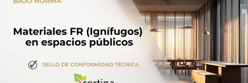 Normativa de cortinas FR en espacios públicos Cumple el CTE DB-SI con nuestra guía sobre normativa cortinas FR para espacios públicos. Analizamos la Clase 1, M1 y textiles ignífugos inherentes.