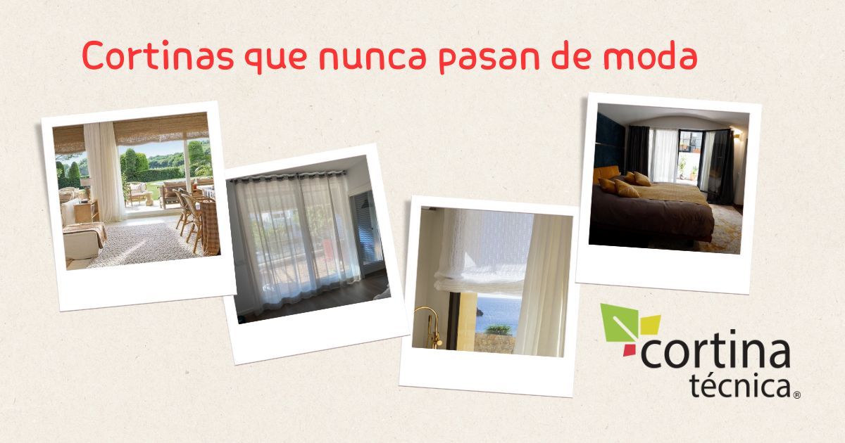 Cortinas que nunca pasan de moda