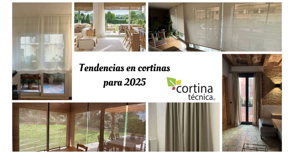 Tendencias cortinas para el 2025