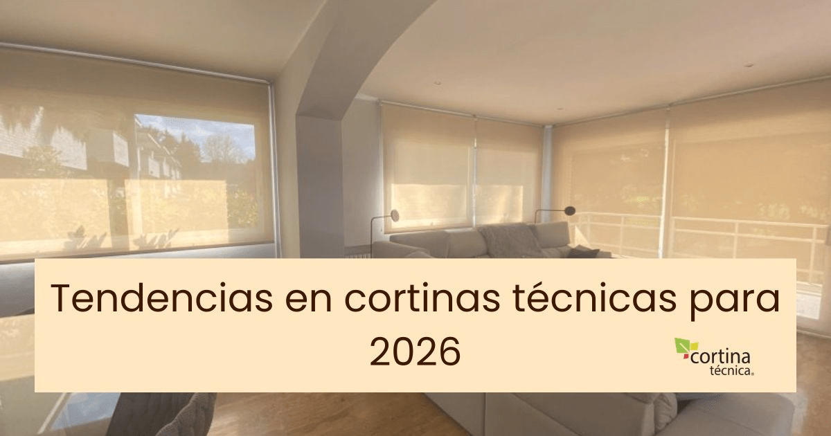 Descubre las tendencias en cortinas técnicas para 2026: tejidos sostenibles, automatización inteligente y colores neutros para el hogar actual.