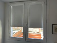 Instalación cortinas enrollables, sistema Minifast tejido opaco, en vivienda de Barcelona